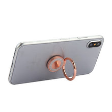 Load image into Gallery viewer, Stand-Rose Gold 3D Crystal Bling Metal Ring Stand