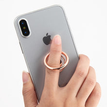 Load image into Gallery viewer, Stand-Rose Gold 3D Crystal Bling Metal Ring Stand