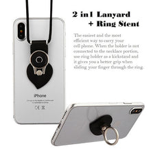 Load image into Gallery viewer, Love Heart Ring Stand (with Black Lanyard)