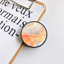 Load image into Gallery viewer, Glossy Popular Marble Expanding Phone Stand Grip Finger Rring Support Anti-Fall Round Foldable Mobile Phone Holder for iPhone 11