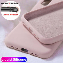 Load image into Gallery viewer, YISHANGOU Case For Apple iPhone 11 12 Pro Max SE 2 2020 6 S 7 8 Plus X XS MAX XR Cute Candy Color Couples Soft Silicone Cover