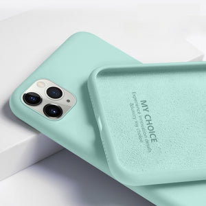 YISHANGOU Case For Apple iPhone 11 12 Pro Max SE 2 2020 6 S 7 8 Plus X XS MAX XR Cute Candy Color Couples Soft Silicone Cover