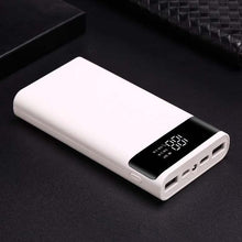 Load image into Gallery viewer, Portable Dual USB DIY Powerbank Case 6x18650 Battery LED Light Charging Digital Display Power Bank Shell Kit External Charger