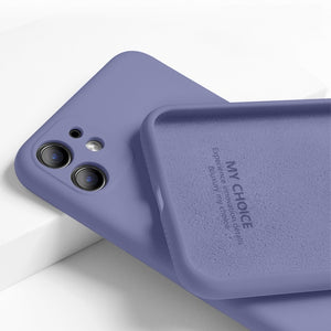 For iPhone 11 12 Pro SE 2 Case Luxury Original Silicone Full Protection Soft Cover For iPhone X XR 11 XS Max 7 8 6 6s Phone Case