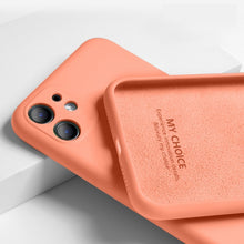 Load image into Gallery viewer, For iPhone 11 12 Pro SE 2 Case Luxury Original Silicone Full Protection Soft Cover For iPhone X XR 11 XS Max 7 8 6 6s Phone Case